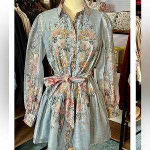 NWT Taelynn Floral Belted Dress, M